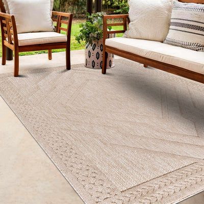 Anja Tan Outdoor Rug | Boutique Rugs