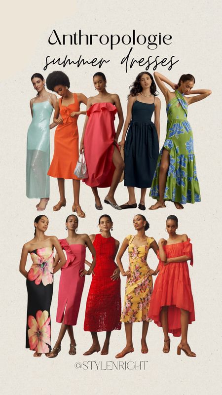 Anthropology - summer dresses - maxi dresses - patterned dress - long dress - strapless dress - one shoulder dress - flowy dresss

#LTKStyleTip