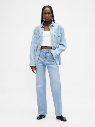 High Rise Relaxed Straight Jeans | Gap (US)