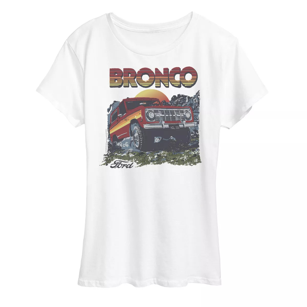 Women's - Ford - Bronco Mountian Climber Short Sleeve Graphic T-Shirt | Target