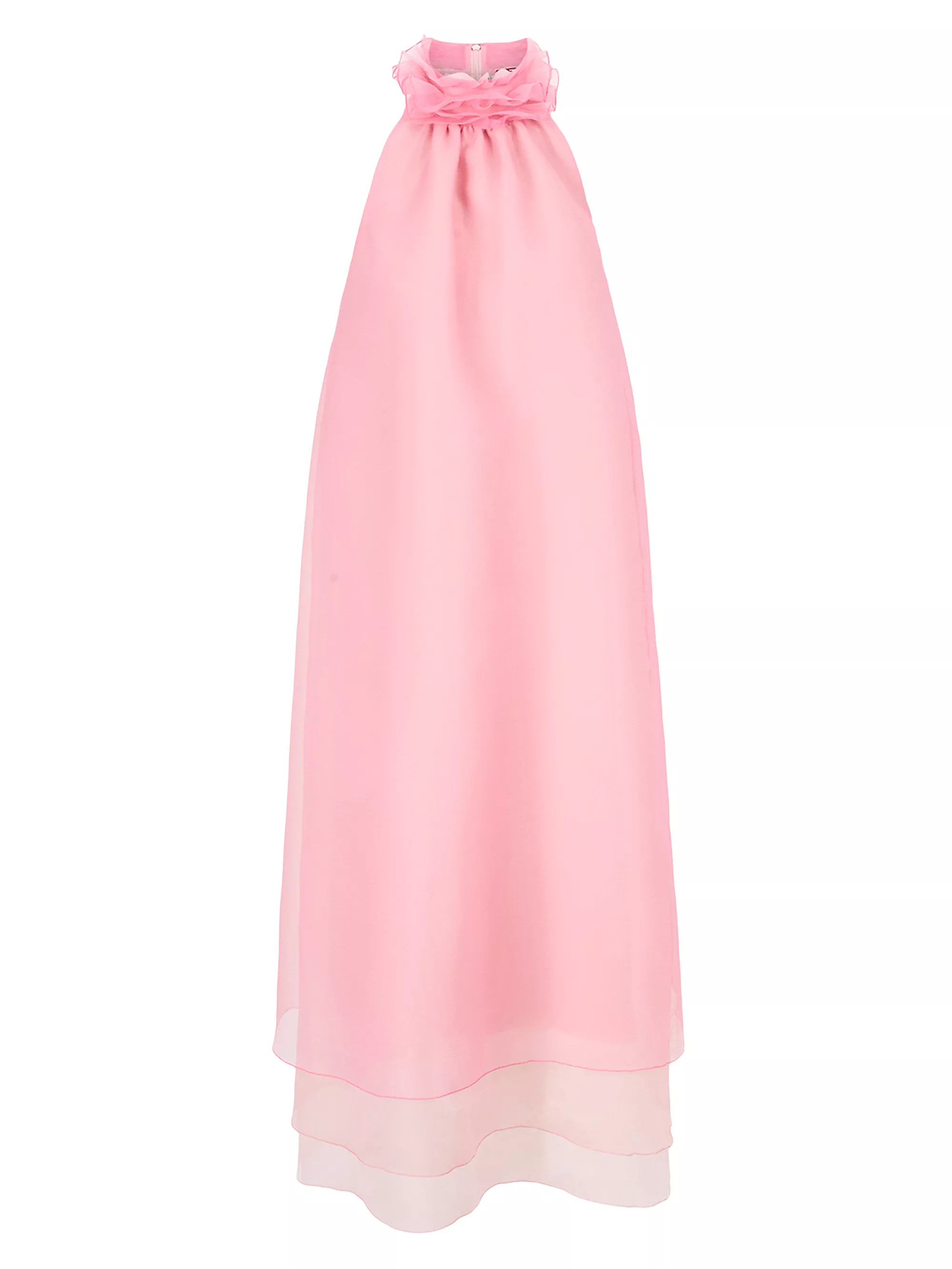 Oleander Organza Halter Dress | Saks Fifth Avenue
