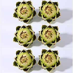 Large Green Artificial Artichoke Vegetables Fake Artichoke for Home Decor (4pcs) | Amazon (US)