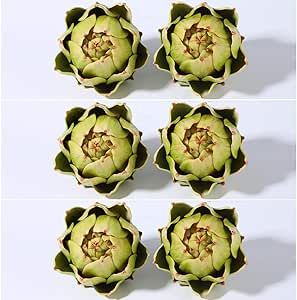 Large Green Artificial Artichoke Vegetables Fake Artichoke for Home Decor (4pcs) | Amazon (US)