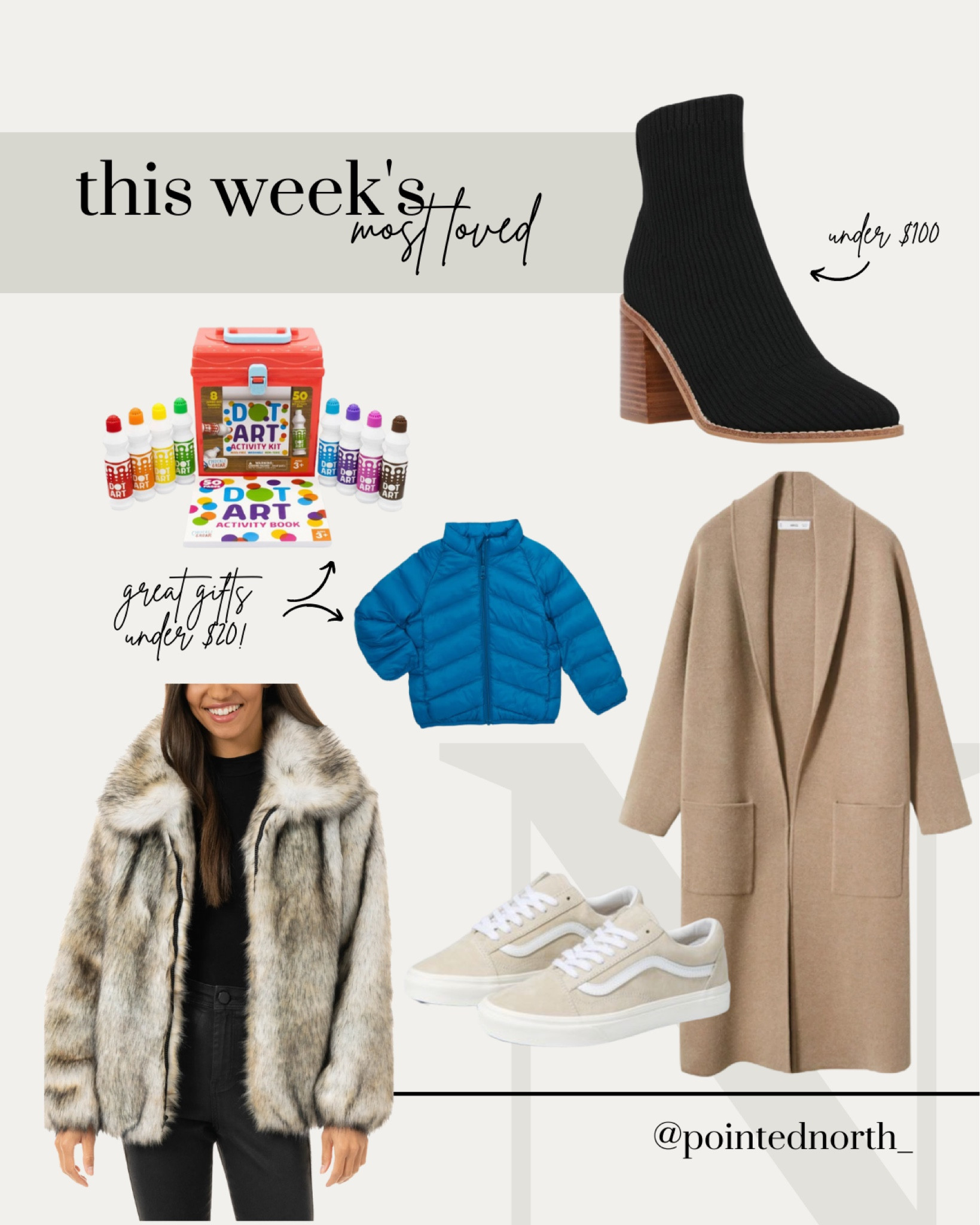 #giftideas #boots #giftsforkids #toddlercoat #wintercoat #fauxfur #giftsforher #booties #toddlergifts #giftsunder25 #sneakers 

#LTKshoecrush #LTKHoliday #LTKunder100