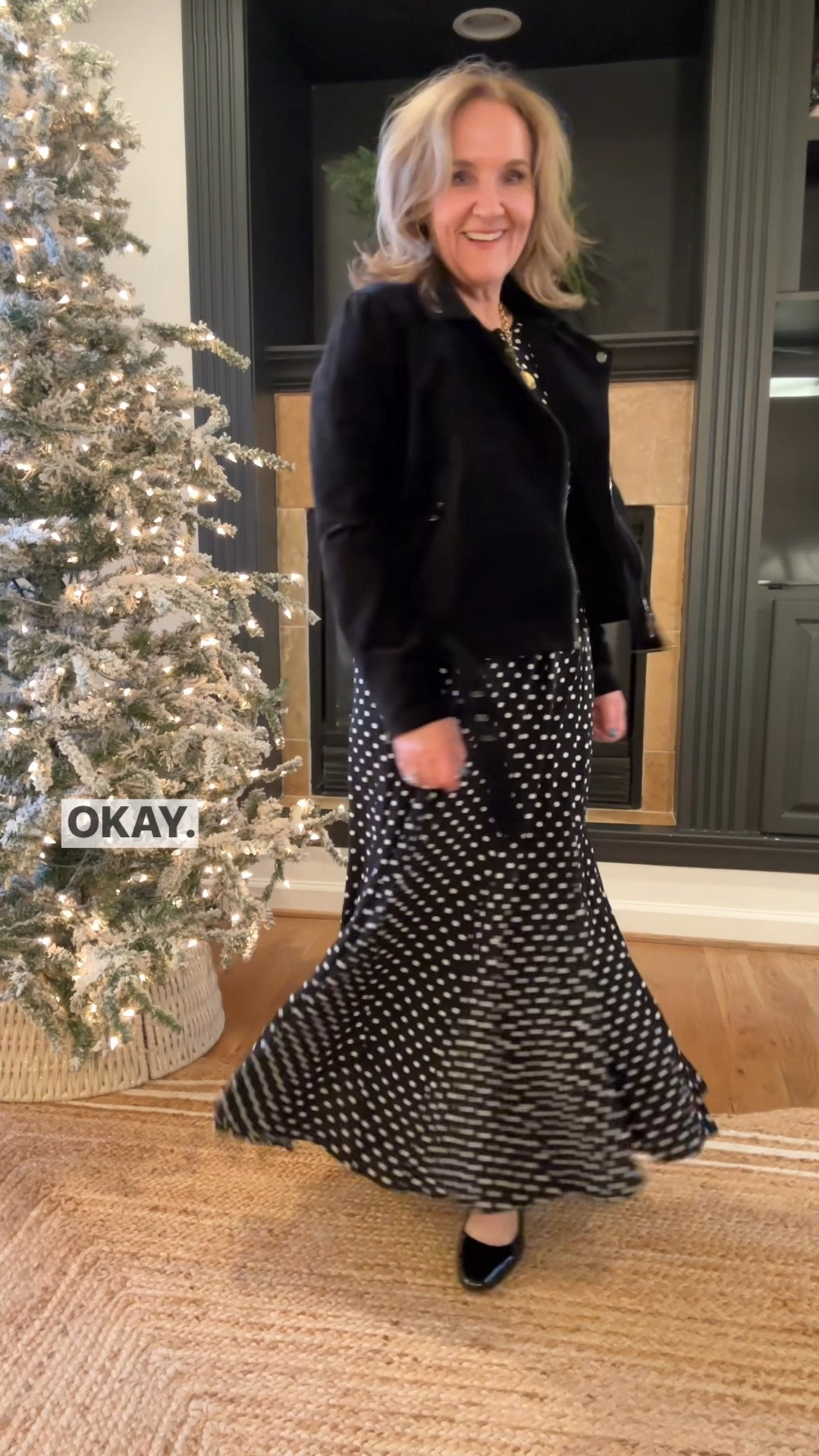 Loft dress for Sunday, the office, even a wedding guest with metallic shoes and bag! Wearing an 8. Def order your smaller size  

Moto jacket size medium petite. 

Love these Mary Jane’s. They’re pretty comfy for a day at the office or a few hours at church. Wouldn’t walk miles in them…

Julie Vos pieces are staples! My necklace is reversible  

#LTKWorkwear #LTKOver40 #LTKFindsUnder100