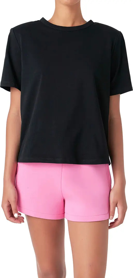 Grey Lab Power Shoulder Cotton T-Shirt | Nordstrom | Nordstrom