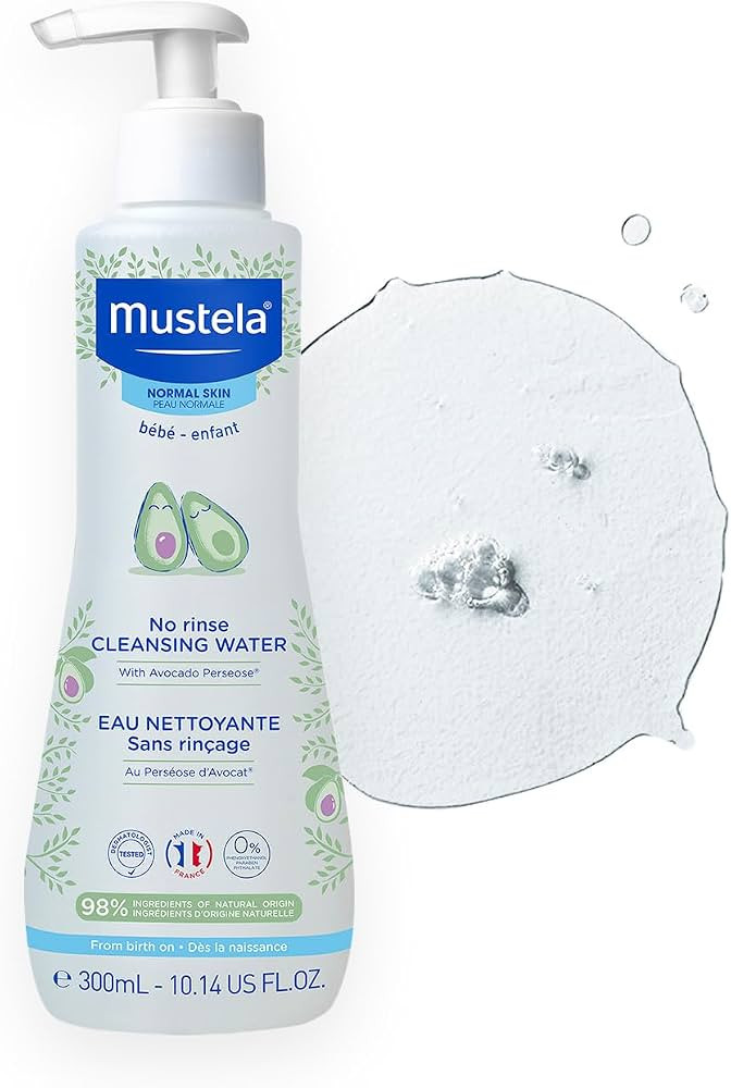 Mustela No-Rinse Micellar Cleansing Water for Babies - Made with Natural Avocado Perseose & Aloe ... | Amazon (US)