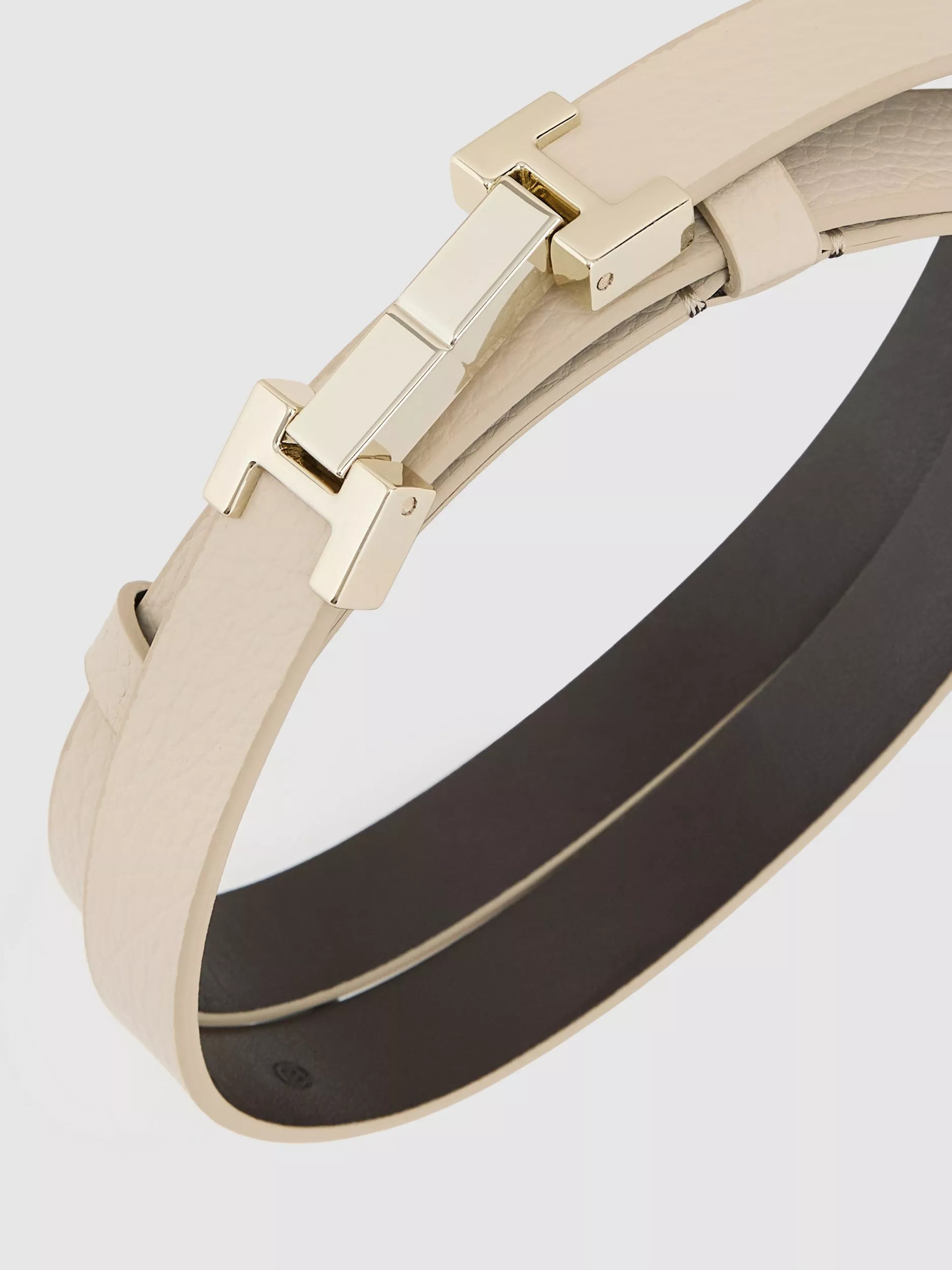 Reiss Metal Hardware Piece Leather Belt | John Lewis (UK)