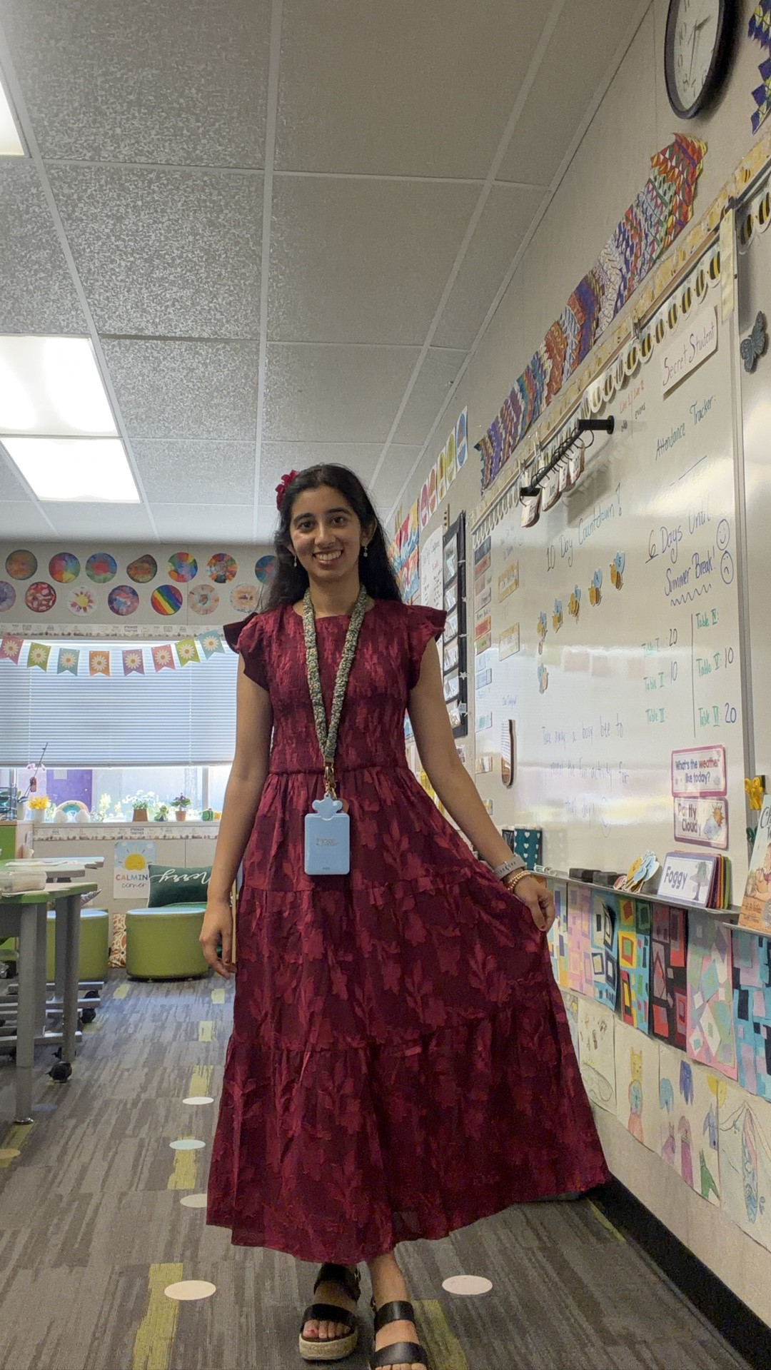 truly THE ideal teacher dress! So pretty and comfortable too! Perfect for teaching and other special occasions!

#LTKgrwm #LTKootd #LTKBeauty