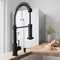 VIGO VG02001MB Edison Solid Brass Single Handle Pull Down Sprayer Kitchen Sink Faucet. Centerset ... | Amazon (US)