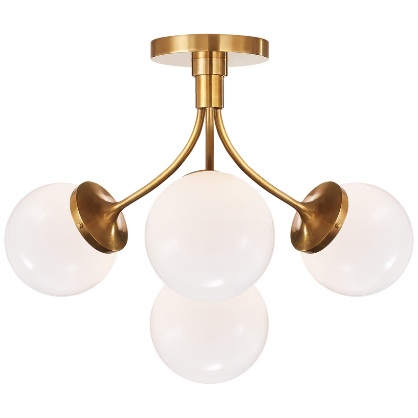 Prescott Medium Semi-Flush Mount | Visual Comfort