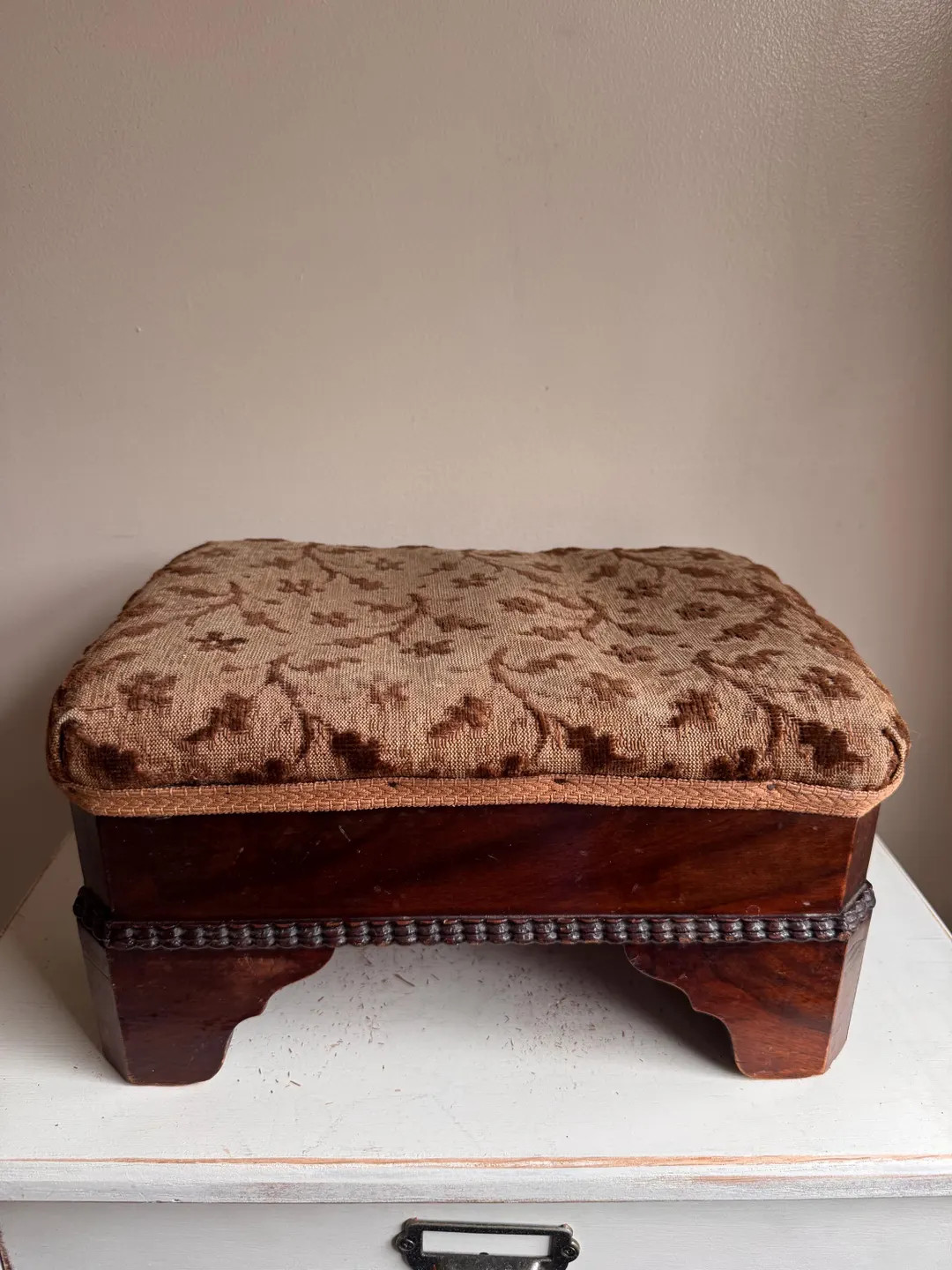 Early 1900s Primitive Wooden Footstool Carved Folk Art Stool Antique Farmhouse Foot Rest Rustic B... | Etsy (US)