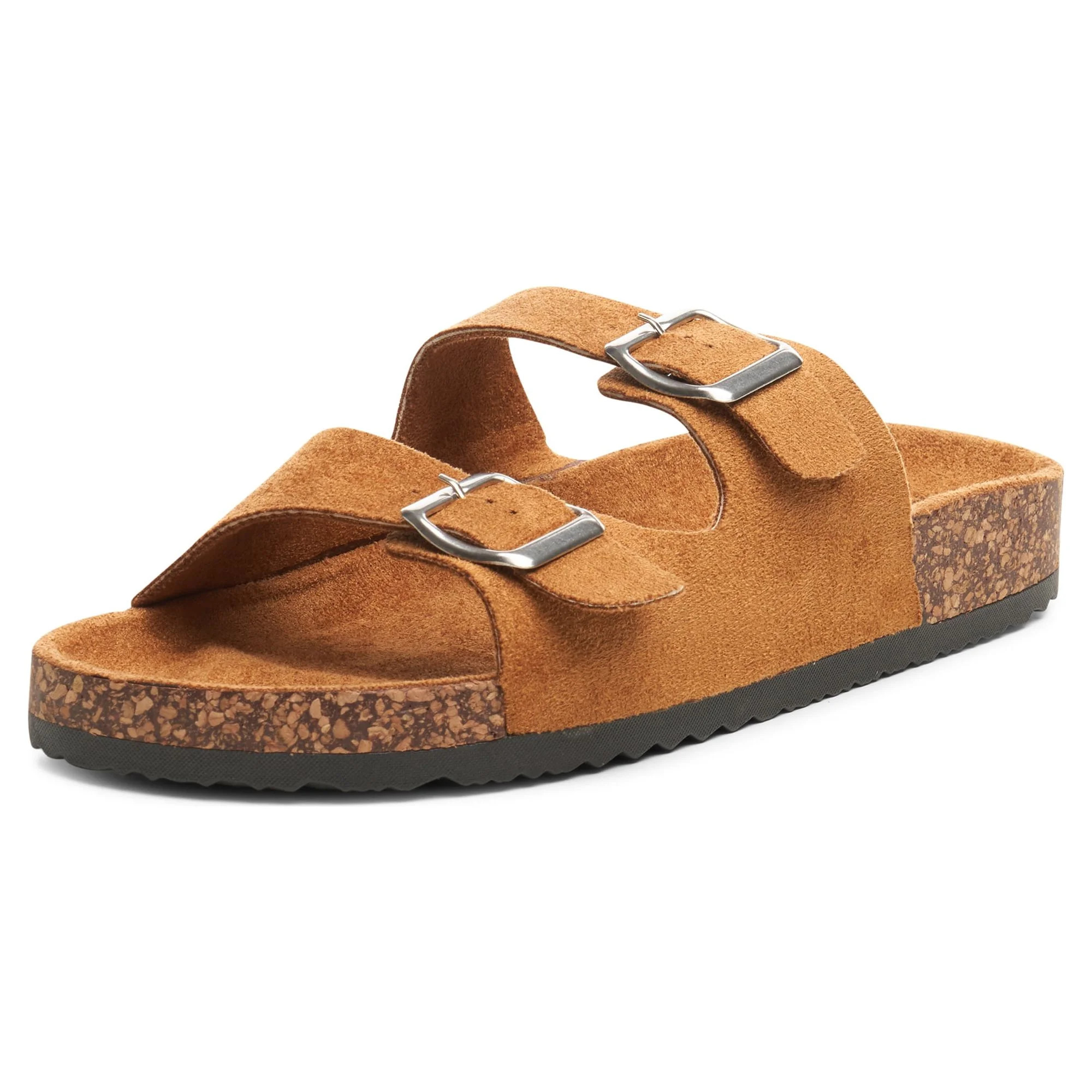 Alpine Swiss Womens Double Strap Slide Sandals EVA Sole Flat Comfort Shoes | Walmart (US)