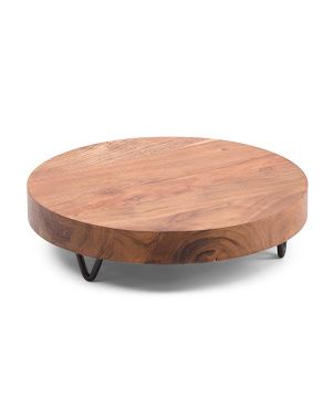 12in Chunky Wooden Serve Board | TJ Maxx