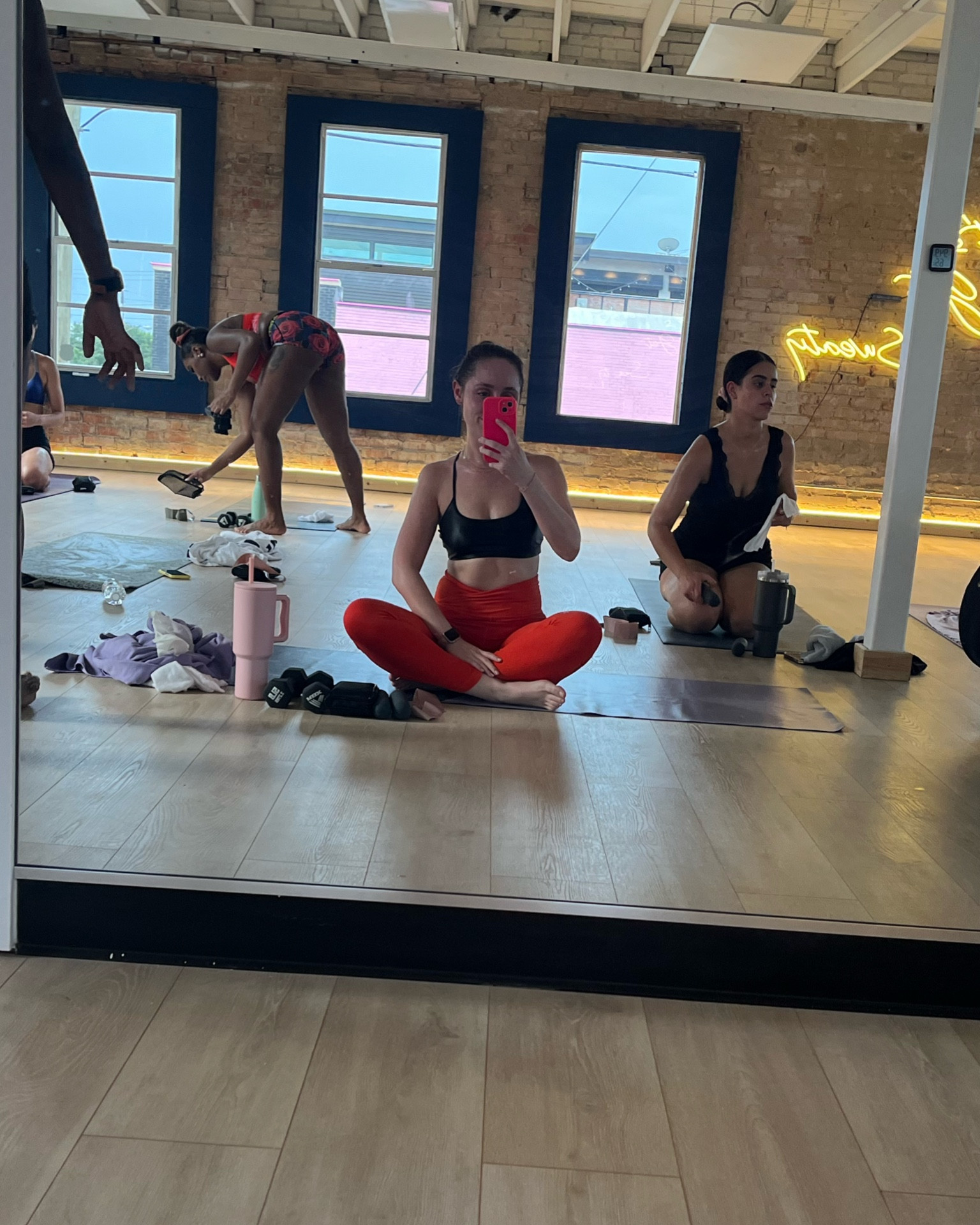 Hot yoga Pilates mat workout bala bangles 

#LTKfindsunder100 #LTKActive #LTKfitness