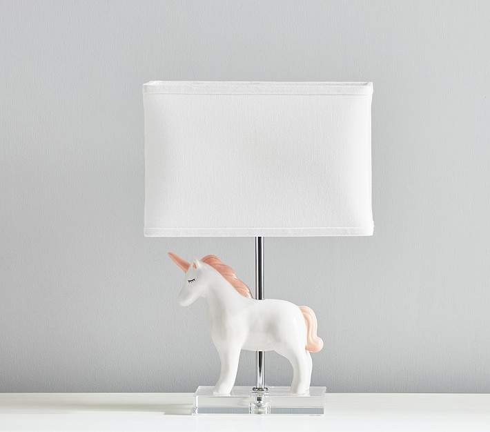 Ceramic Unicorn Table Lamp (17") | Pottery Barn Kids