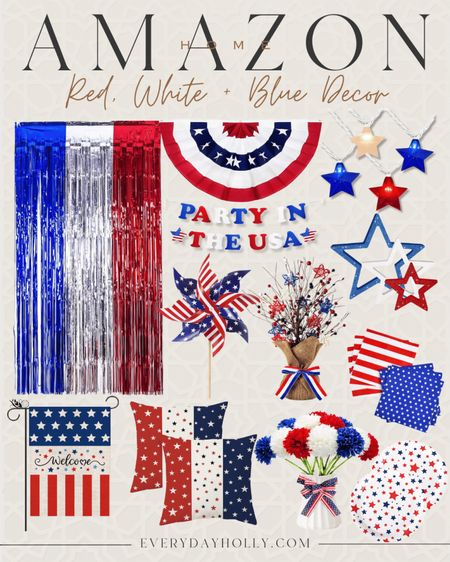 Red White and Blue Party Decor

Red white and blue  party decor  summer decor  summer party  4th of july party  4th of july bbq  amazon finds  outdoor decor  string lights  EverydayHolly

#LTKparties #LTKfindsunder100 #LTKSeasonal