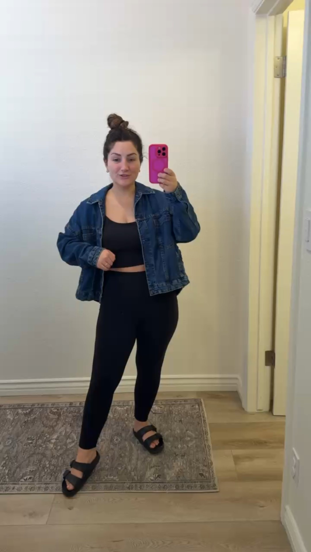 Pilates OOTD! 

Jacket size xs 
Top/bra size small 
7/8 leggings size small petite 

Petite activewear 

#LTKPetite #LTKActive #LTKFindsUnder100