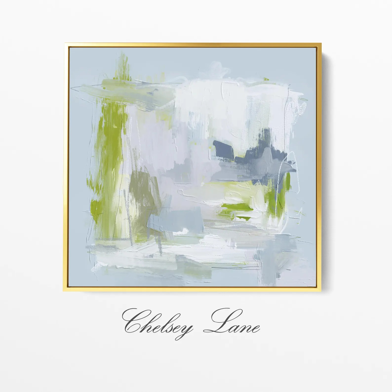 Abstract Canvas Print: Colorful Blue and Green Pastel Wall Art - Etsy | Etsy (US)