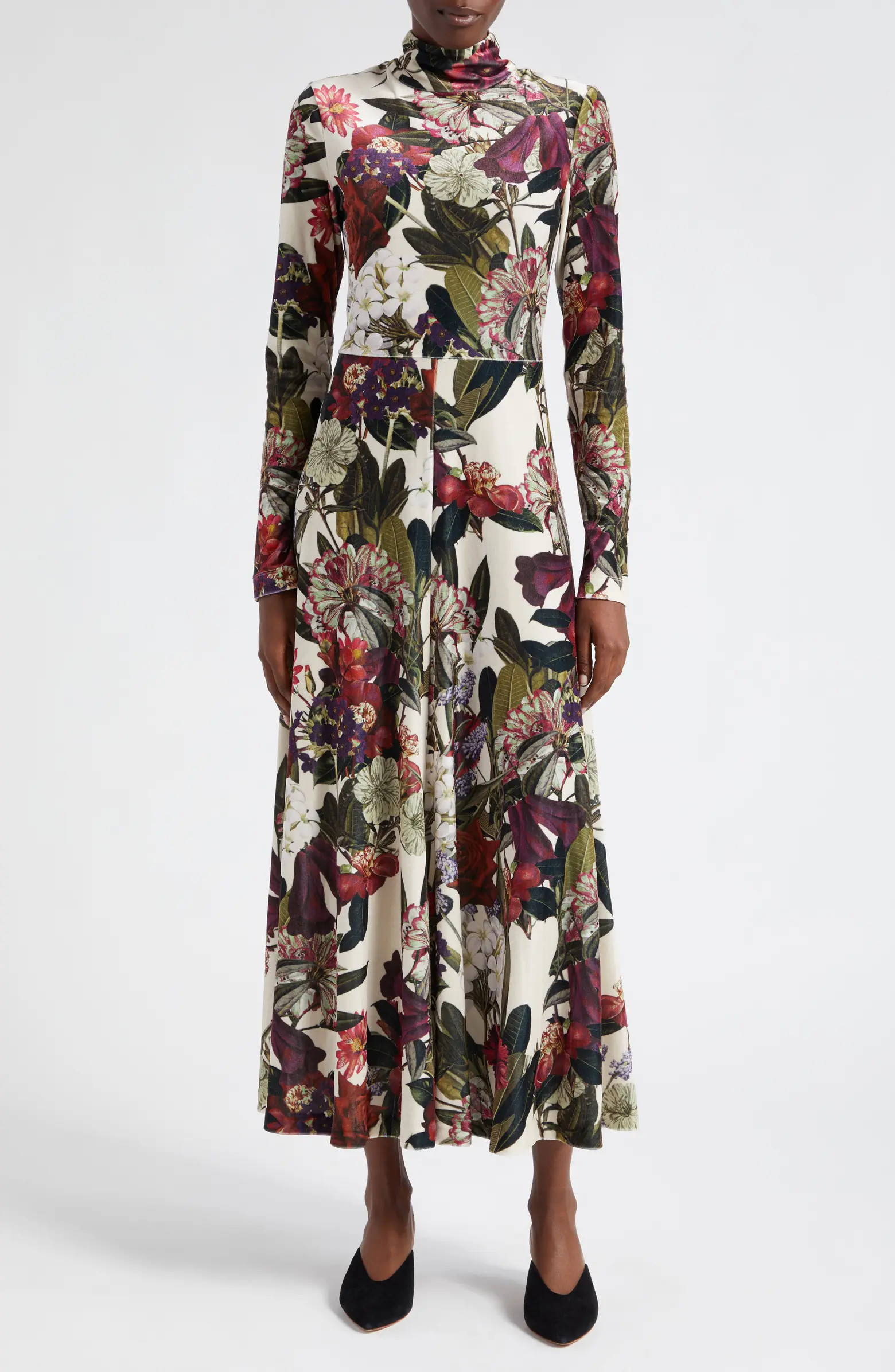 Agata Stretch Velvet Dress | Nordstrom