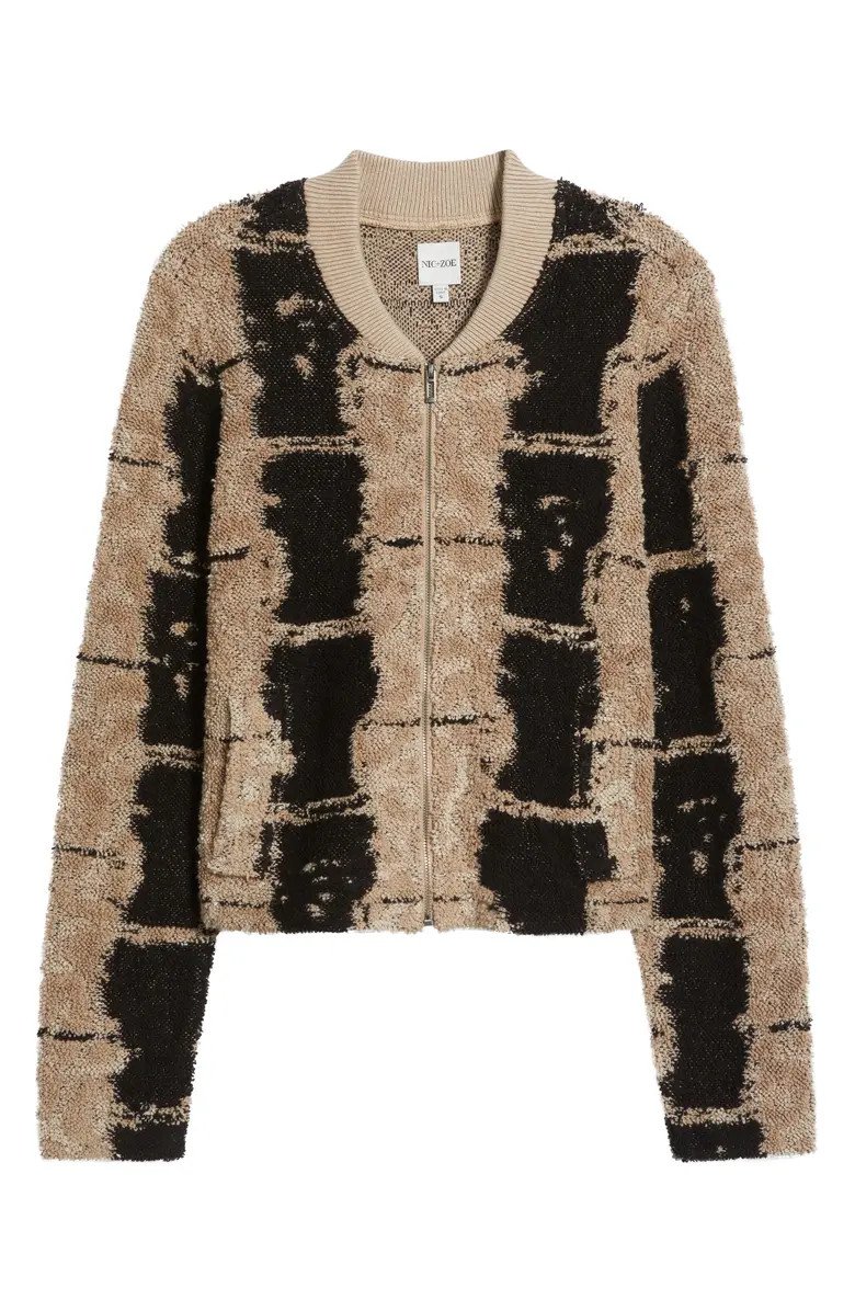 Textured Knit Bomber Jacket | Nordstrom