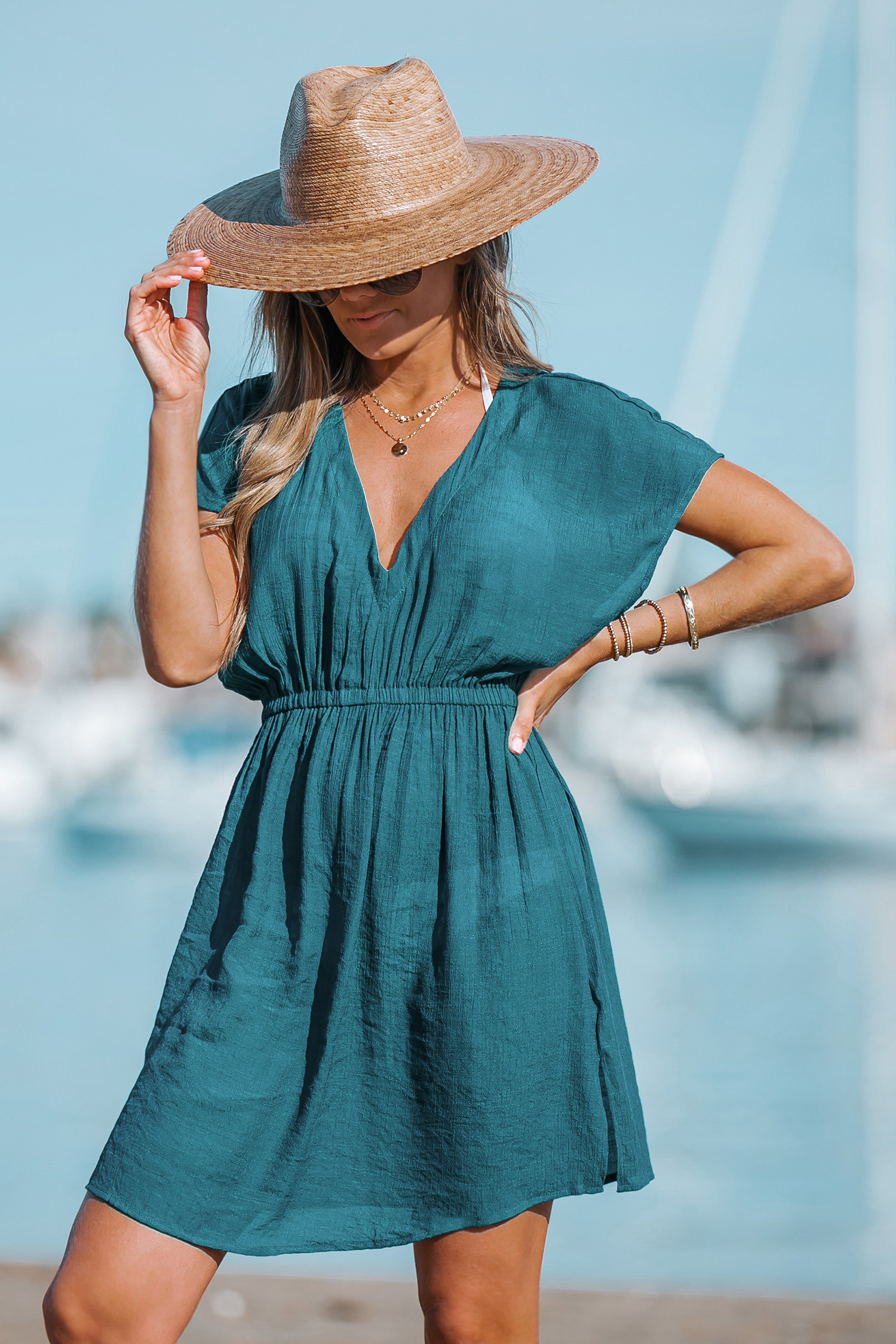 V-Neck Cover-Up Dress | Cupshe US