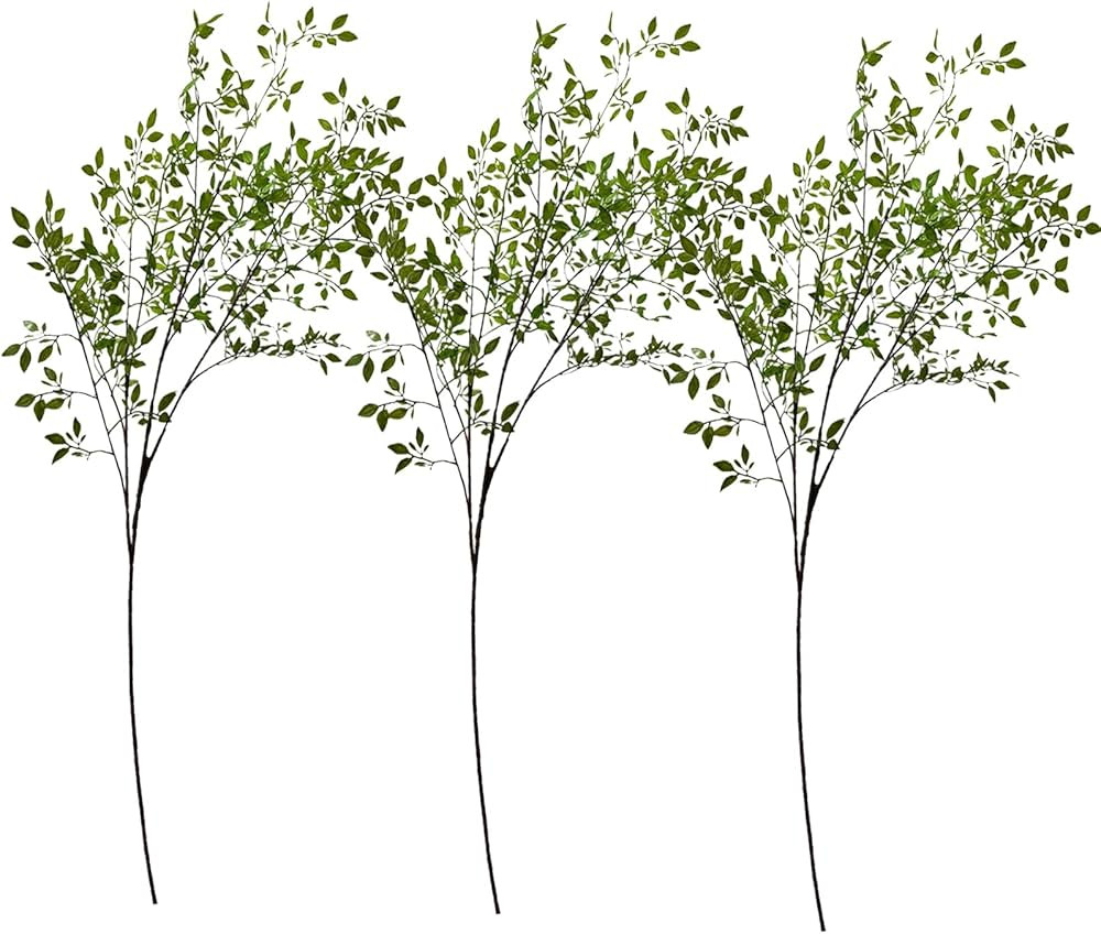 ASSR 43.3inches Artificial Eucalyptus Branches Set of 3,Faux Ficus Twig Home Office Decoration,Ar... | Amazon (CA)