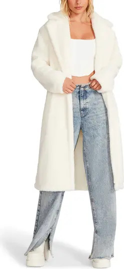 Steve Madden Saide Faux Fur Long Jacket | Nordstrom | Nordstrom