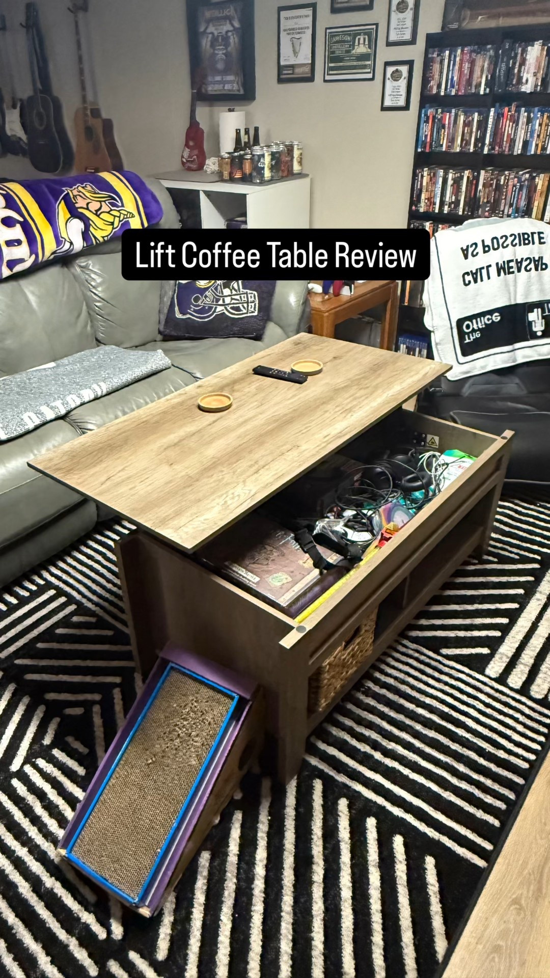 Recommend this lift coffee table for more storage and transforming small spaces into multiple uses

#LTKHome