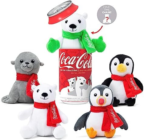 Coca-Cola Pop Cans! Collectible 5" Plush Stuffed Animal in 12oz Can - Character Will Vary - Colle... | Amazon (US)