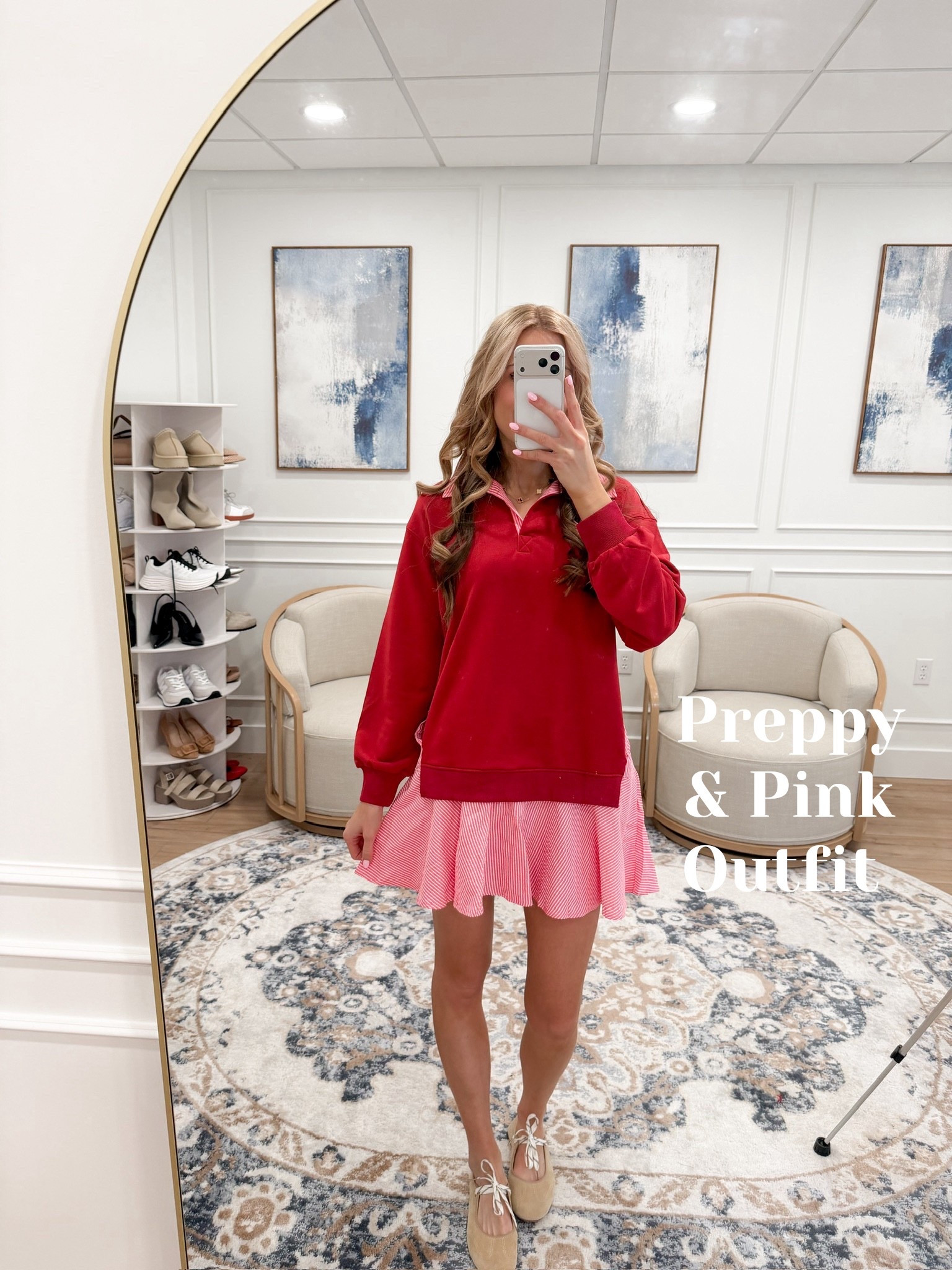 Wearing size small – This fun combo is giving sporty, sweet, and effortless all in one! The red pullover is super soft and easy to layer, while the flirty striped skirt adds a preppy pop of texture. Perfect for casual days, school drop-offs, or Galentine’s brunch!

#LTKTall #LTKSeasonal #LTKFindsUnder50