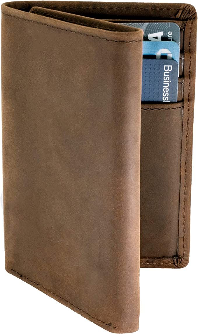 Top Grain Leather Trifold Wallet for Men | Ultra Strong Stitching | Handcrafted Argentinian Leath... | Amazon (US)
