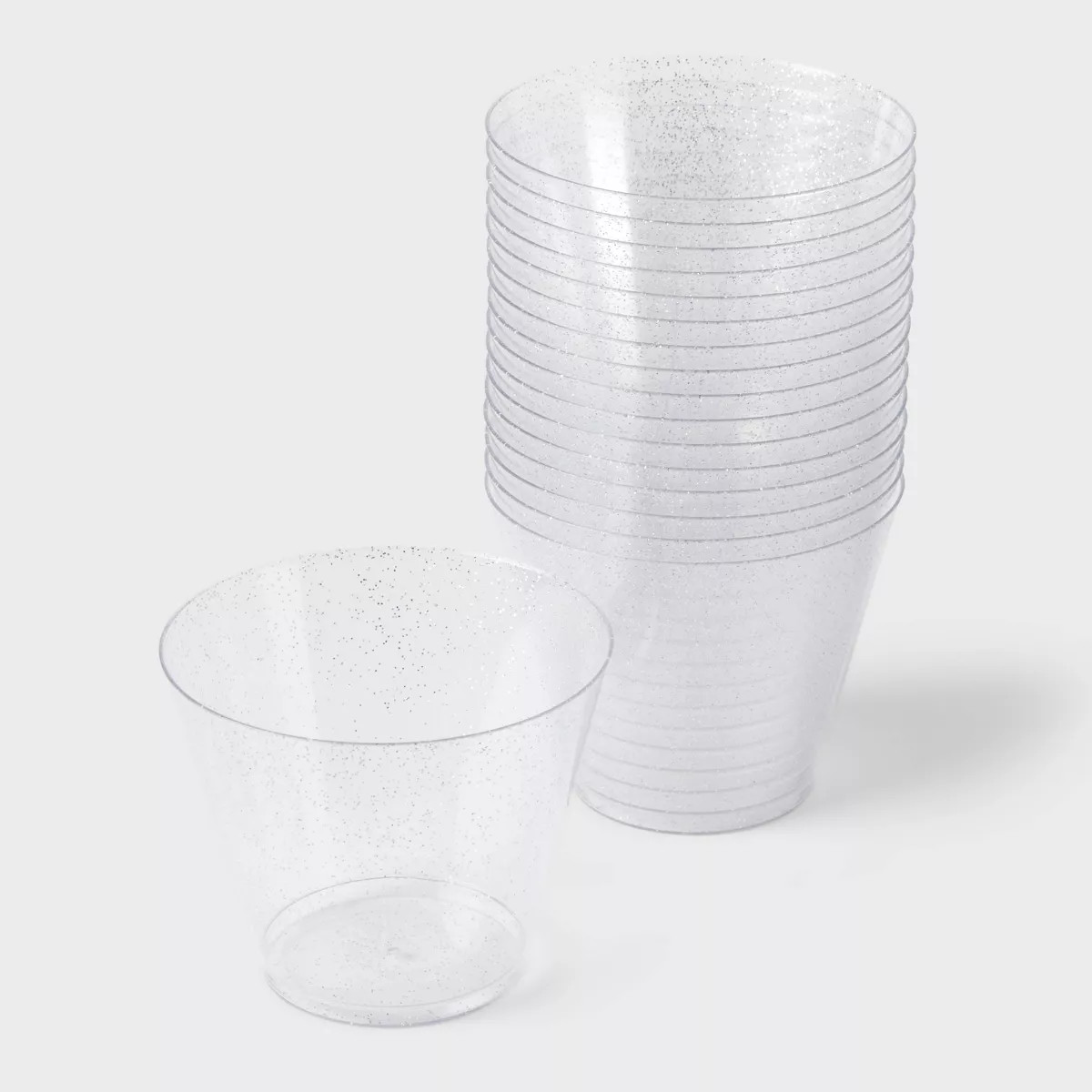 9oz 20ct Stemless Wine Glasses Silver - Spritz™ | Target