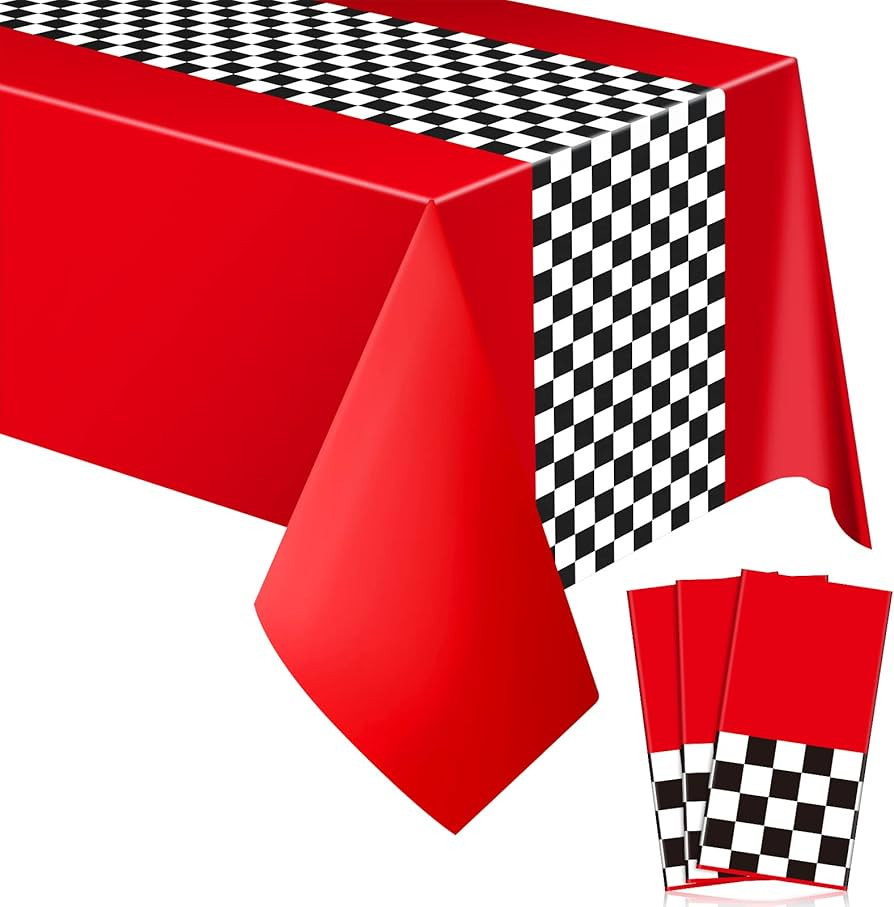 Car Birthday Party Supplies Racing Party Decorations Road Tablecloth Racetrack Table Runner Table... | Amazon (US)