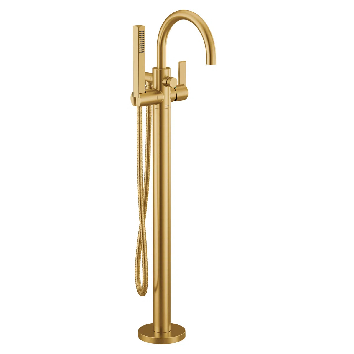 Moen Cia One Handle Freestanding Floor Mount Tub Filler with Handshower, Mounting Kit Required 61... | Wayfair North America