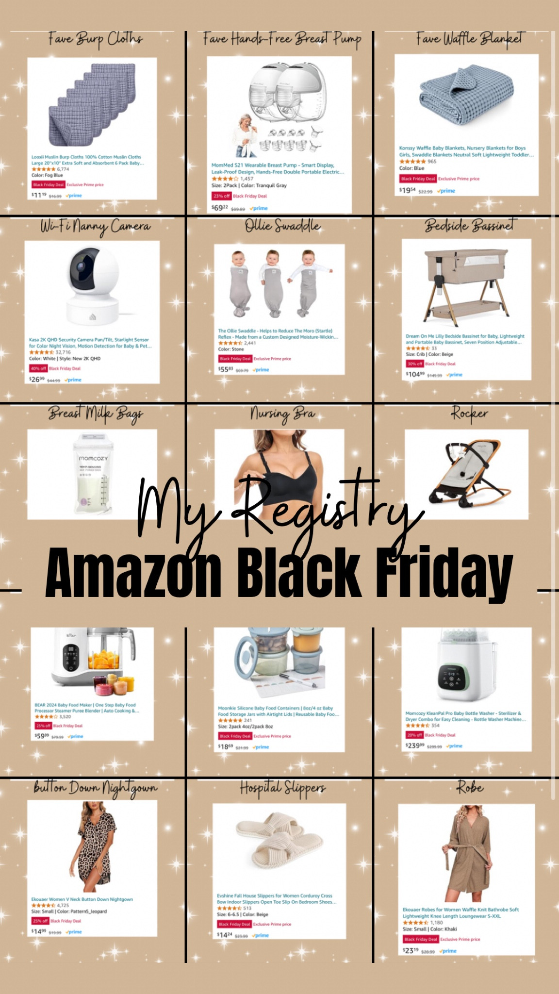 MY REGISTRY AS A 3x MOM
❄️Amazon Black Friday Edition❄️

Shop my baby registry items all on Black Friday sale!

#LTKCyberWeek #LTKSaleAlert #LTKBaby