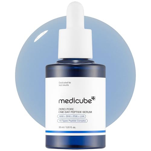 medicube Zero Pore One Day 10-Peptide Serum | Pore Refining & Oil Balancing Serum | AHA, BHA, PHA, LHA + 10 Peptides | Daily Pore-Focused Care for Firmness | Korean Skincare, 1.01 fl oz | Amazon (US)