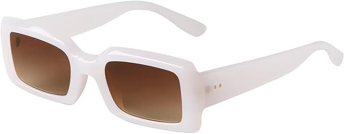 SORVINO Vintage 90s Rectangle Sunglasses For Women Retro Glasses Chunky Frame Nude Sunglasses | Amazon (CA)