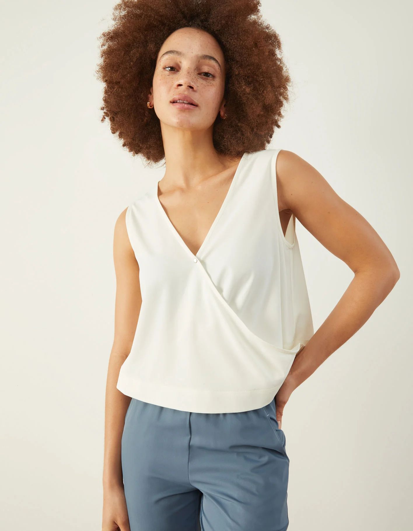 Twist + Chill Wrap Top | ADAY