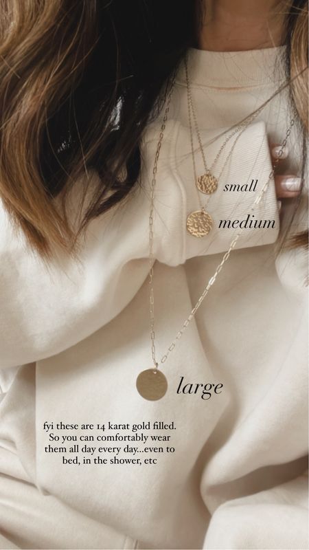 14k gold filled jewelry, hammered coin necklace, gift ideas, StylinByAylin 

#LTKstyletip #LTKGiftGuide #LTKSeasonal