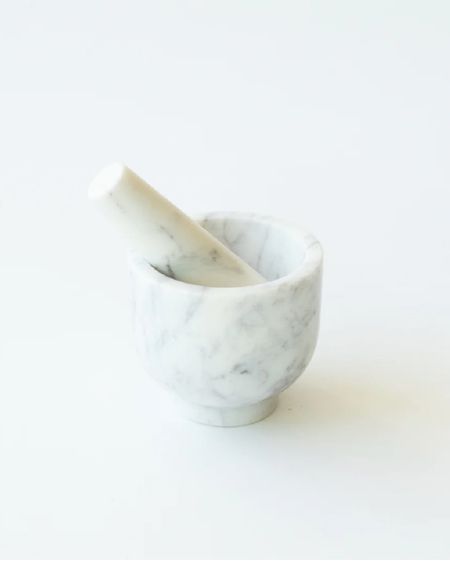 Pretty and functional kitchen accessory
Marble mortal and pestle
#jeanstoffer #kitchen #marble
#kitchenstyling 

#LTKhome