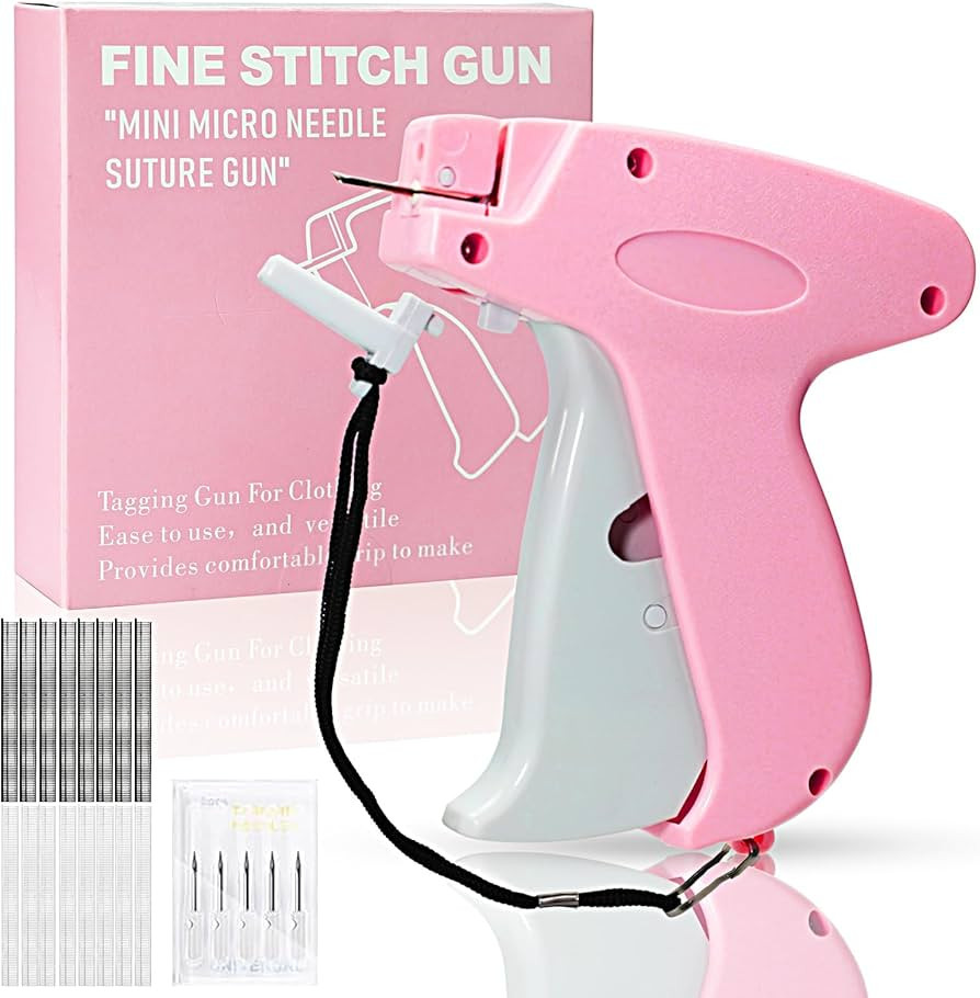 Stitch Gun for Clothes， Handheld Stitch Gun Quick Clothing Fixer，Sewing Kit Includes 1,000 Bl... | Amazon (US)