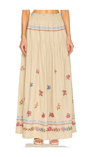 Jenna Blush Maxi Skirt in Multicolor | Revolve Clothing (Global)