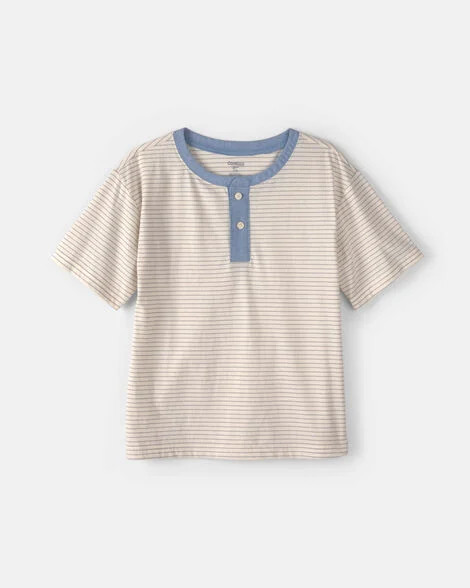Boys Stripe Henley Tee - Cream - OshKosh B'gosh | Carter's | Carter's Inc