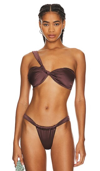 Good American Bali Top in Brown. - size 5 | Revolve Clothing (Global)