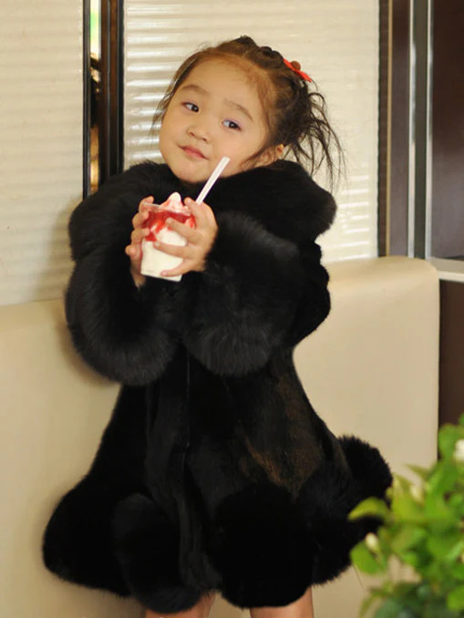 Warmest Winter Plush Faux Fur Coat | Mia Belle Girls