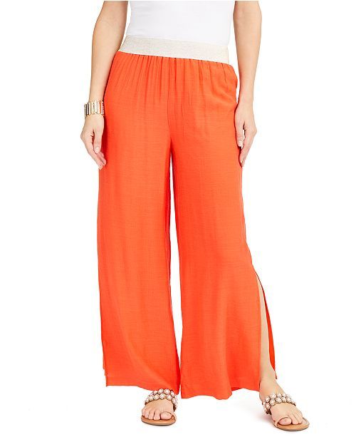 Wide-Leg Pull-On Pants, Created for Macy's | Macys (US)