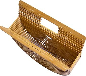 Womens Bamboo Handbag Handmade Large Tote Bag | Amazon (US)