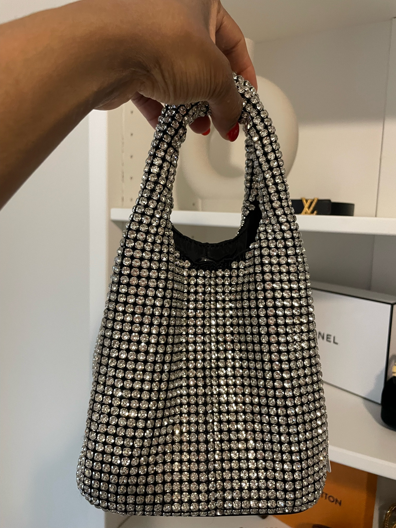 The prettiest little sparkly/rhinestones bag! Perfect for evenings or day time. It’s absolutely stunning and will be a beautiful addition to an outfit #anthropology #sale #LTKsale #onsale 

#LTKwedding #LTKunder100 #LTKitbag