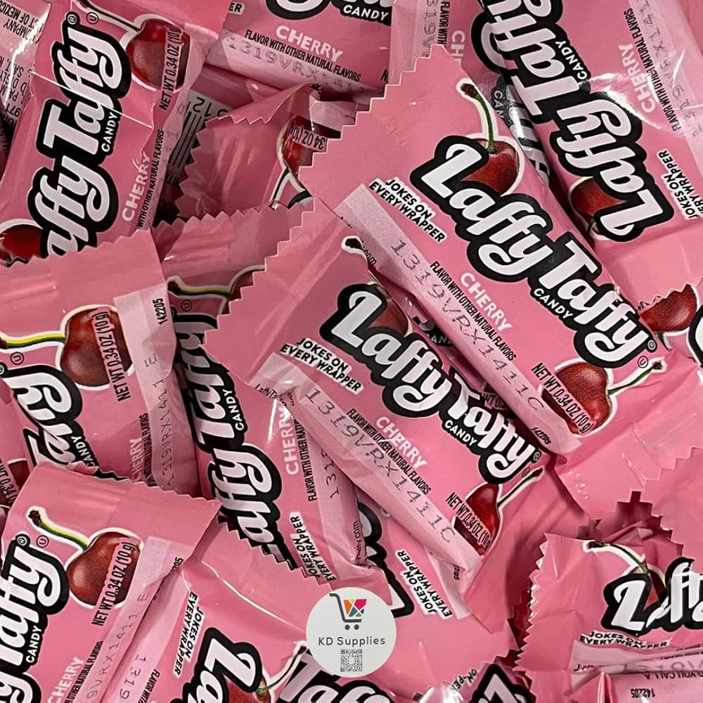 Laffy Taffy Chewy, Tangy, and Tasty Mini Taffy Wrapped Bars in Bulk - (1 Pound) (Cherry) | Amazon (US)